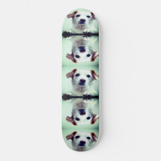 Cute Puppy Mini Skateboard Bräda 18,5 Cm (Framsida)