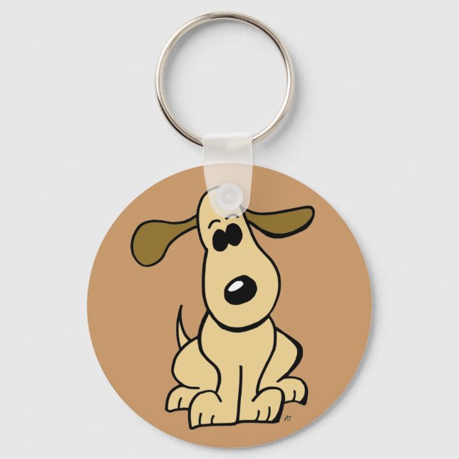 Cute Puppy-nyckelkedja Nyckelring (Framsida)