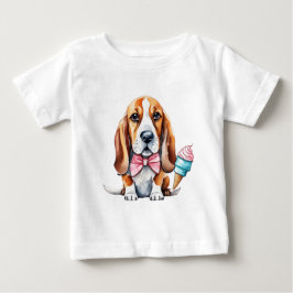 Cute puppy och frukter t shirt
