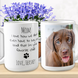 Cute Puppy Pet Photo Personlig Hund Mamma Kaffemugg