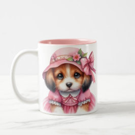 Cute Puppy Rosa Hat and Rosa Dress Mugg