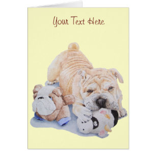 Cute puppy shar pei leker med tejp OBS kort