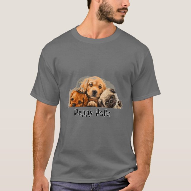 Cute Puppy T Shirt (Framsida)