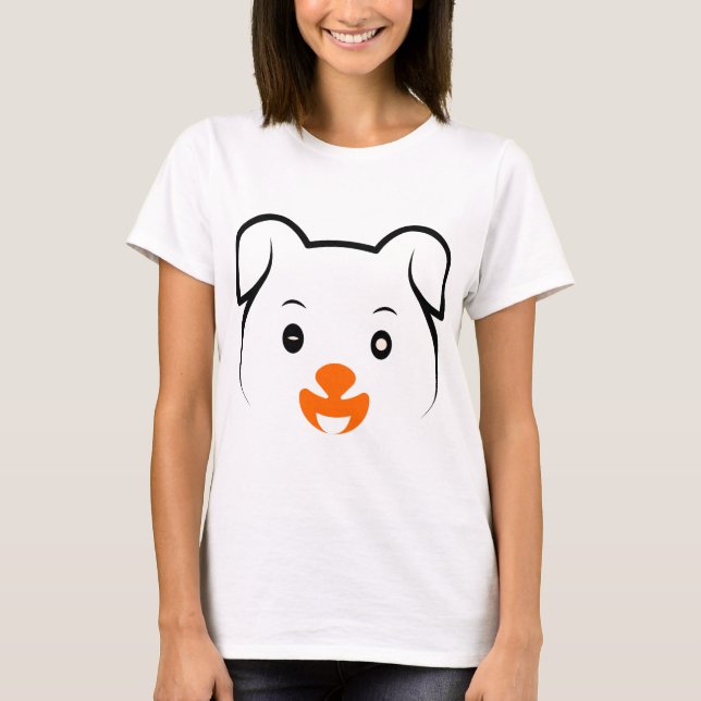 Cute Puppy T Shirt (Framsida)