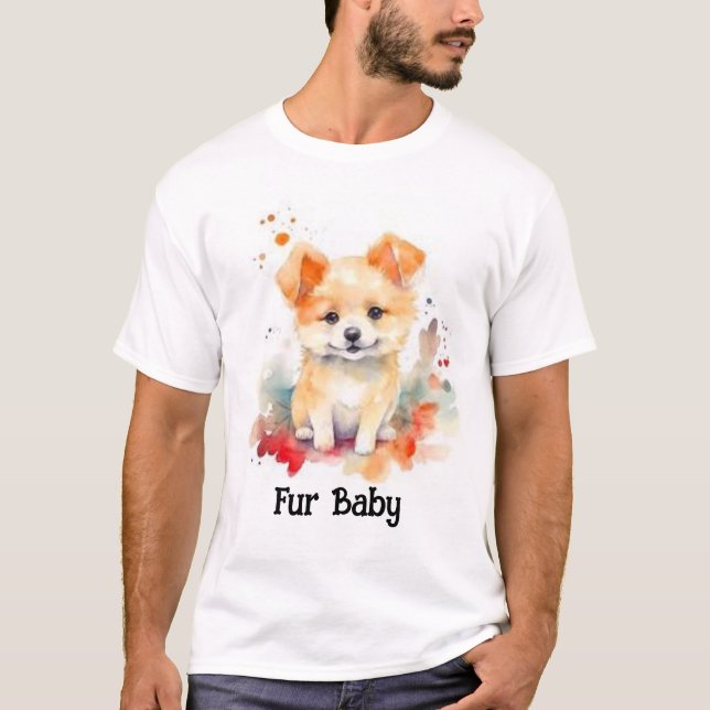 Cute Puppy T Shirt (Framsida)