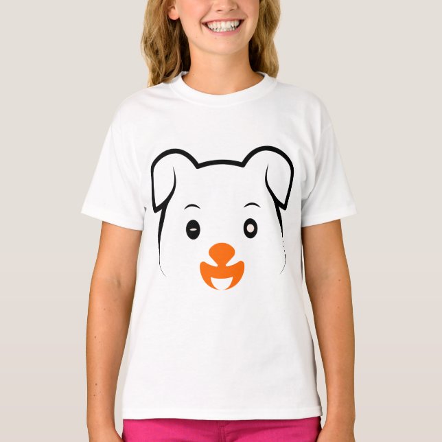 Cute Puppy T Shirt (Framsida)