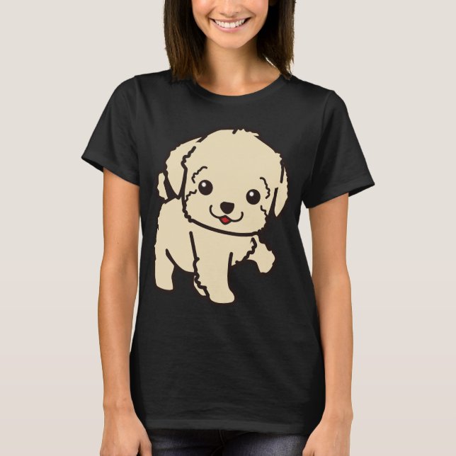 Cute Puppy T Shirt (Framsida)