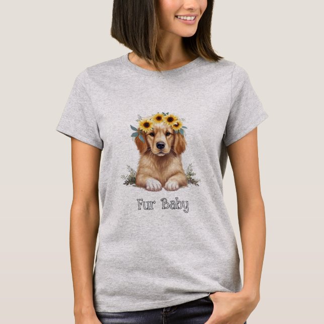 Cute Puppy T Shirt (Framsida)