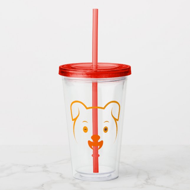 Cute Puppy Take Away Mugg (Framsida)