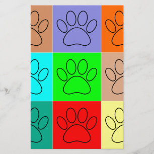 Cute Puppy Tass på kvadrater Brevpapper