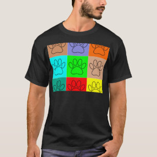 Cute Puppy Tass på kvadrater T-shirt