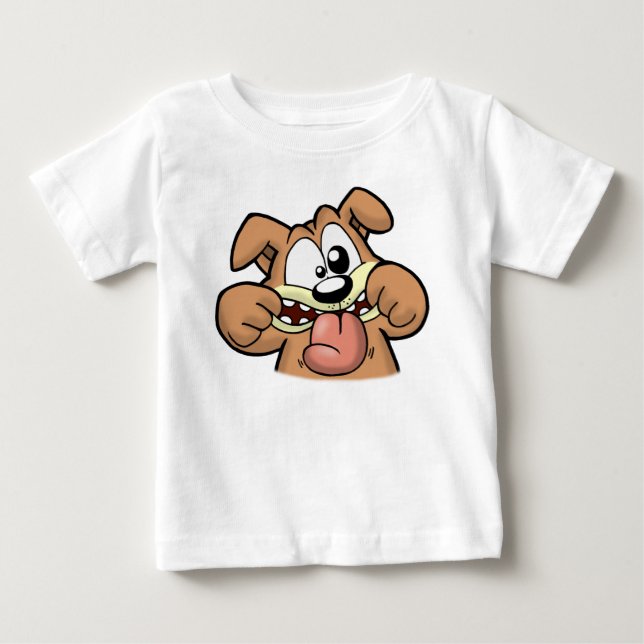Cute Puppy Tee Shirt (Framsida)