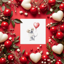 Cute Puppy Valentindagskort