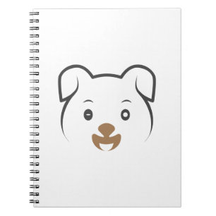 Cute Puppy Wink Anteckningsbok