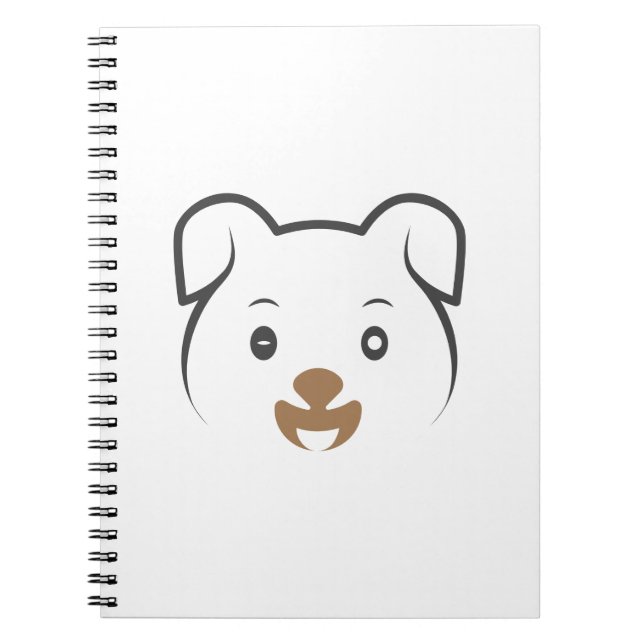 Cute Puppy Wink Anteckningsbok (Framsidan)
