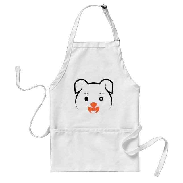 Cute Puppy Wink Förkläde (Framsidan)