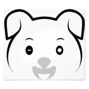 Cute Puppy Wink Fototryck