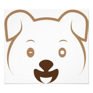 Cute Puppy Wink Fototryck
