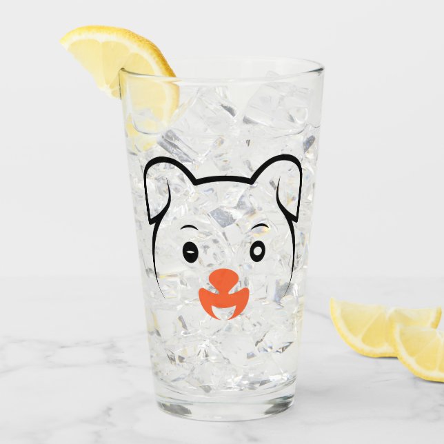 Cute Puppy Wink Glaskopp (Framsida Ice)
