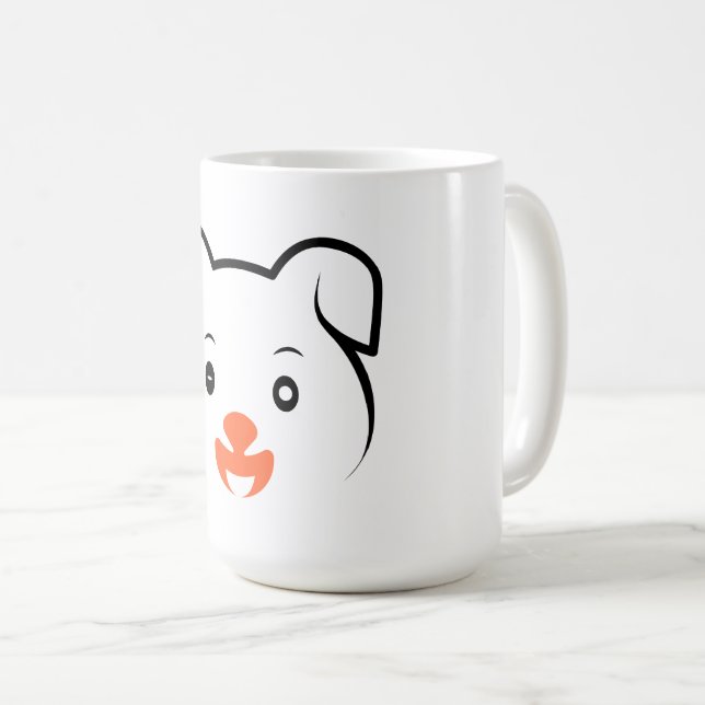 Cute Puppy Wink Kaffemugg (Framsida höger)