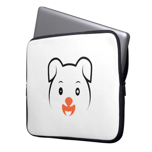 Cute Puppy Wink Laptop Fodral (Framsidan Vänster)