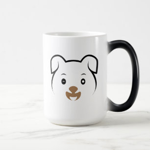 Cute Puppy Wink Magisk Mugg