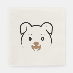 Cute Puppy Wink Pappersservett