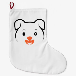 Cute Puppy Wink Stor Julstrumpa