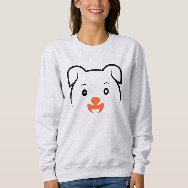 Cute Puppy Wink T Shirt (Framsida)