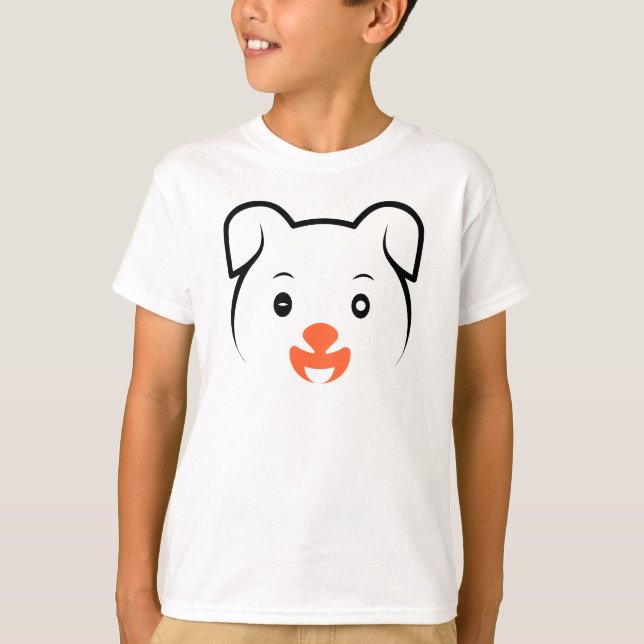 Cute Puppy Wink T Shirt (Framsida)