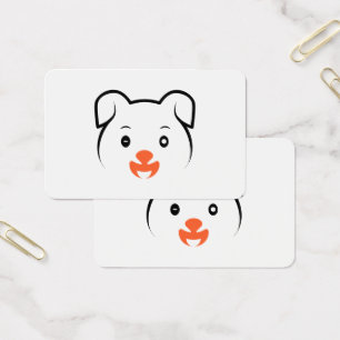 Cute Puppy Wink Visitkort