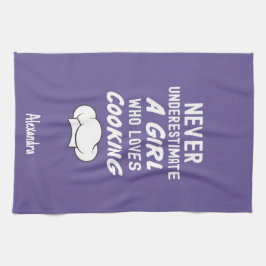 Cute Purple Cooking Gifts For Little Girls Kids Kökshandduk