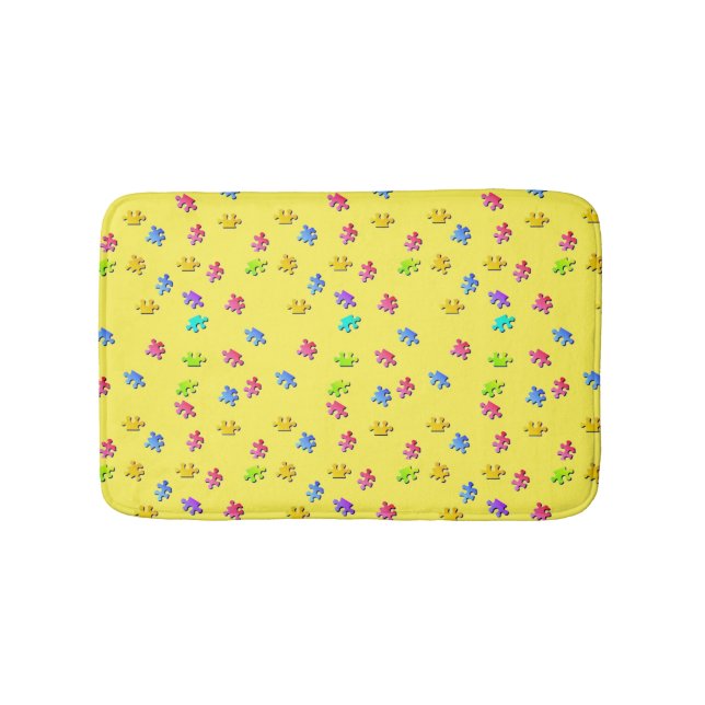 Cute Puzzle Biet Bath Mat Badrumsmatta (Framsidan)
