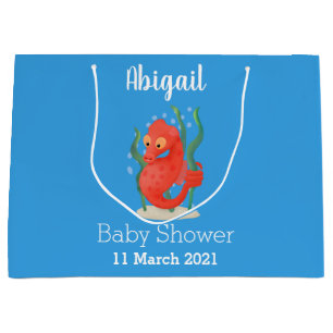 Cute pygmy seahorse tecknad