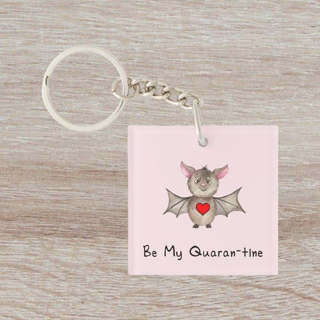 Cute Quarantine Valentine Pandemic Watercolor Flad (Skapare uppladdad)