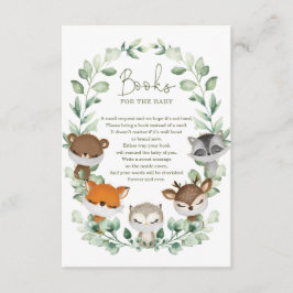Cute Quarantine Woodland Animals Bokar för Baby Tilläggskort
