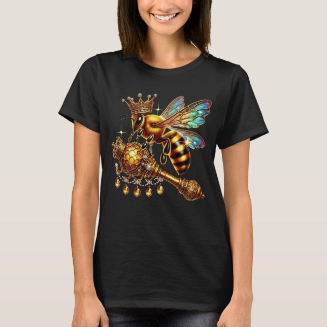 Cute Queen bee älskare T Shirt (Framsida)