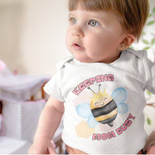 Cute Queen Bee, behålla Mamma Busy Girl T Shirt