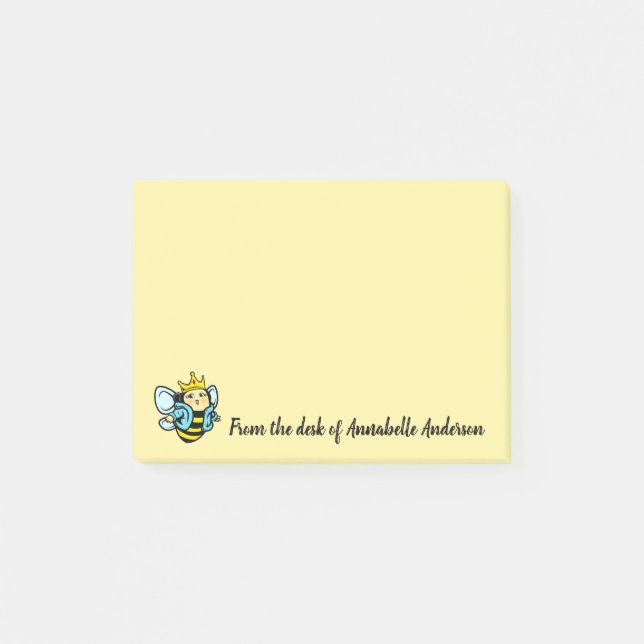 Cute Queen Bee Post-it Notes (Framsida)