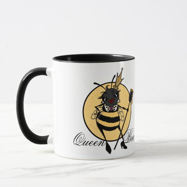 CUTE QUEEN BEE RINGER MUGG (Vänster)