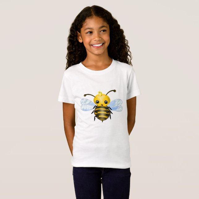 Cute Queen Bee T-Shirt (Hel framsida)