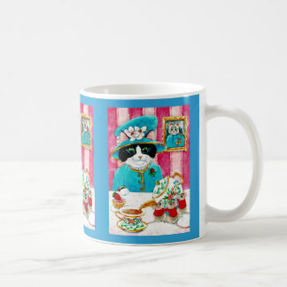 Cute Queen cat mus tea mugg