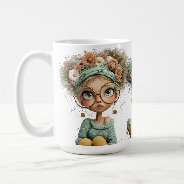 CUTE QUIRKY LITTLE IRISH GIRLS  KAFFEMUGG (Vänster)