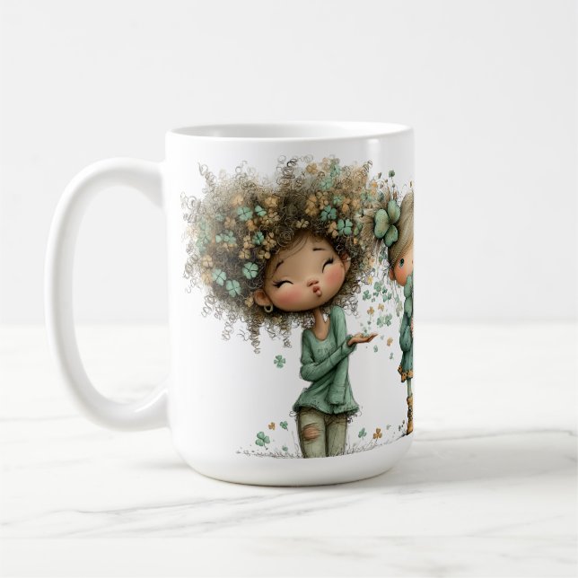 CUTE QUIRKY LITTLE IRISH GIRLS  KAFFEMUGG (Vänster)