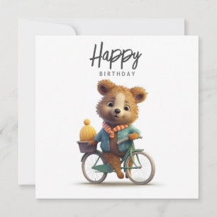 Cute quokka på en cykel, Grattis på födelsedagen