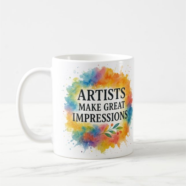 Cute quote. Artist coffee mug Kaffemugg (Vänster)