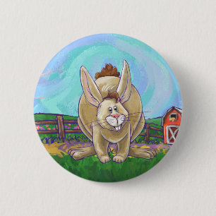 Cute Rabbit Animal Parad Knapp