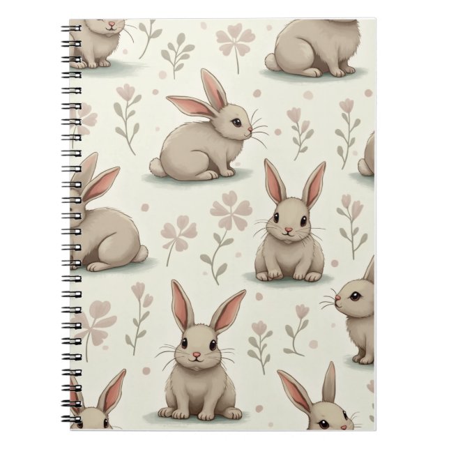 Cute Rabbit Anteckningsbok (Framsidan)