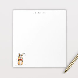 Cute Rabbit Bunny Illustration Personalized Anteckningsblock
