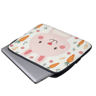Cute Rabbit carrot Bärbara Caseser Laptop Fodral